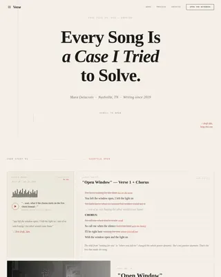Musician Profile Professional Website Template