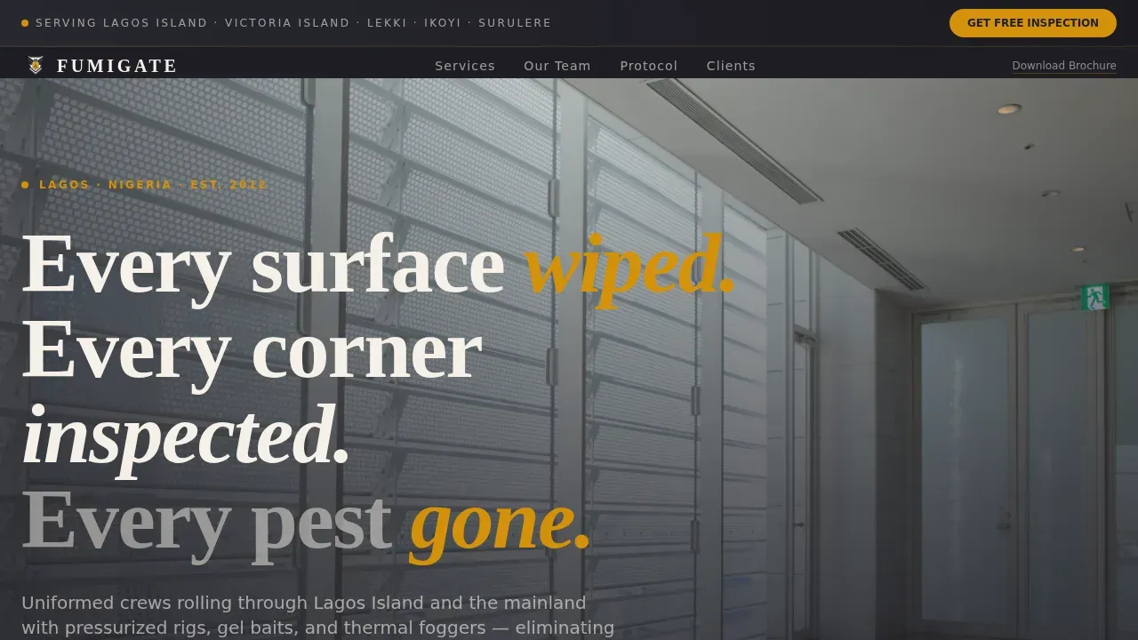 Expert Extermination Service | Free Website Template | Rocket