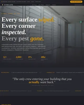 Expert Extermination Service | Free Website Template | Rocket