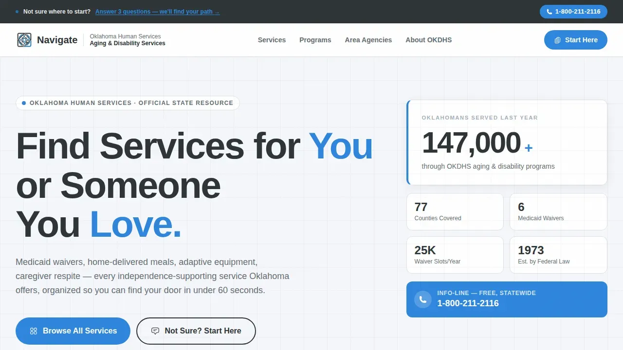 Senior & Disability Professional Website Template