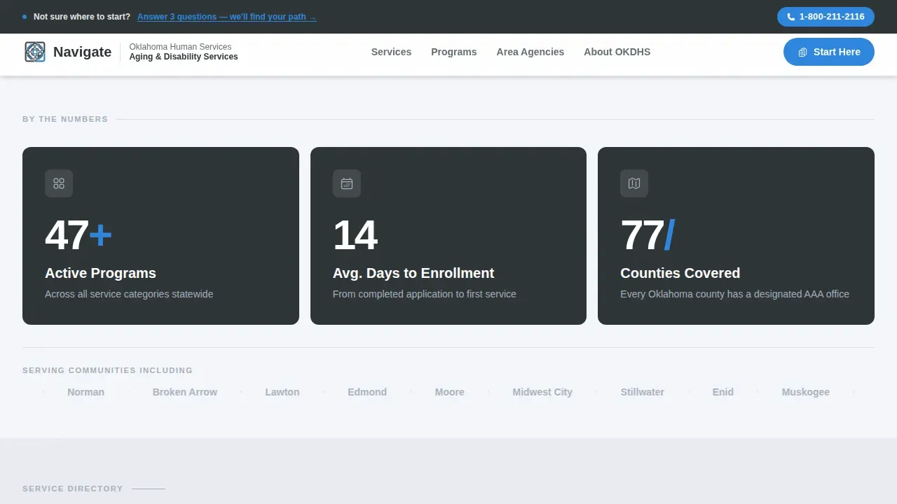 Senior & Disability Professional Website Template