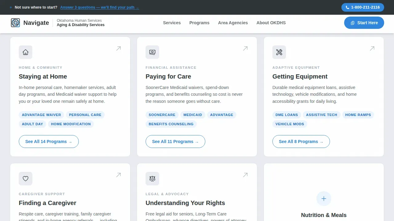 Senior & Disability Professional Website Template