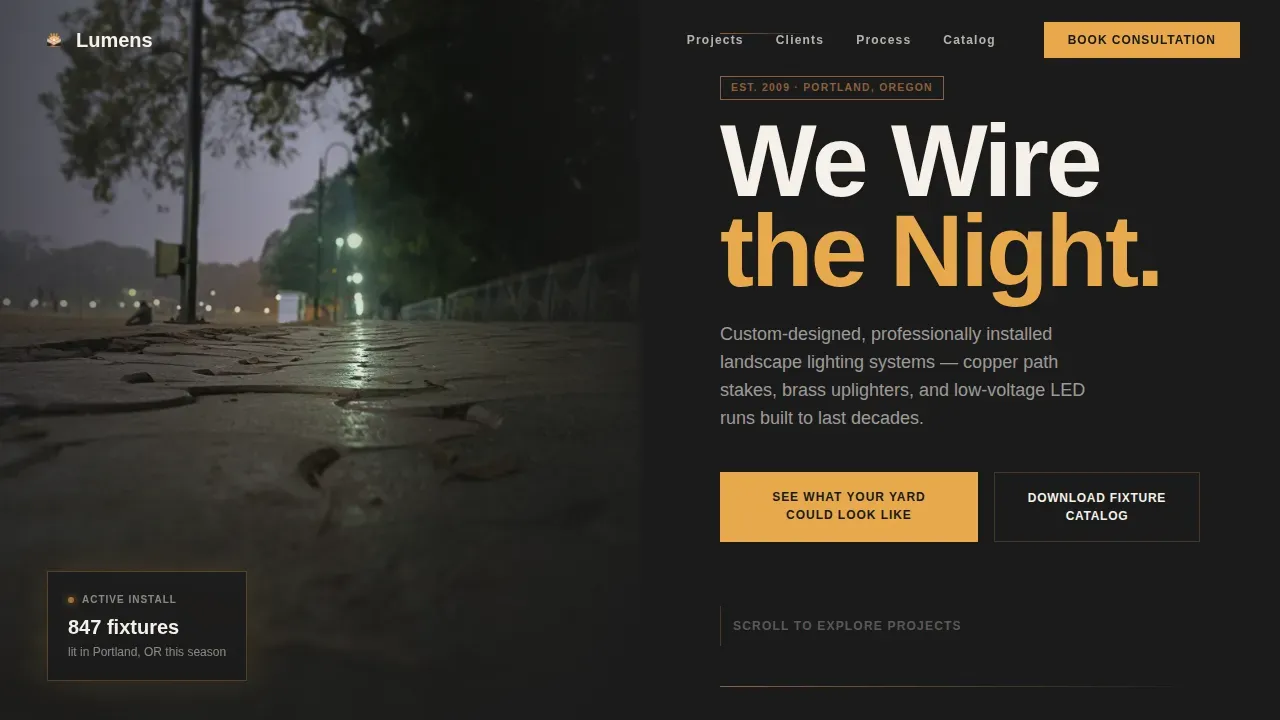 Garden & Yard Renovation Booking Website Template
