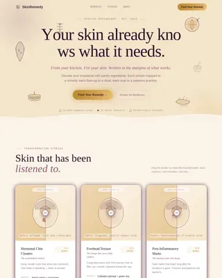 Inclusive Beauty & Skincare Professional Website Template