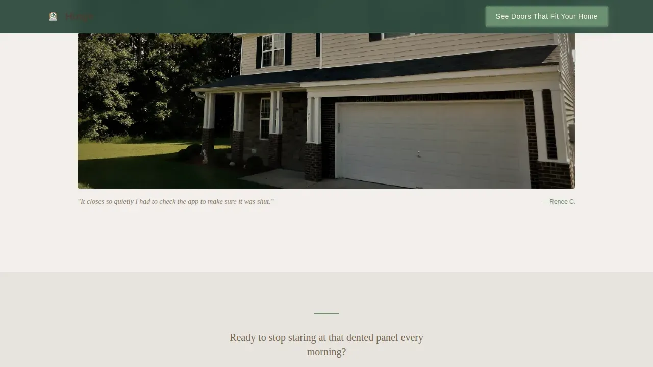 Professional Door Installation Landing Page Template