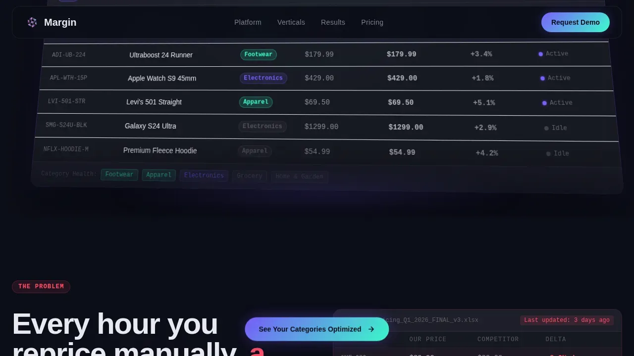 Intelligent Retail Pricing Landing Page Template