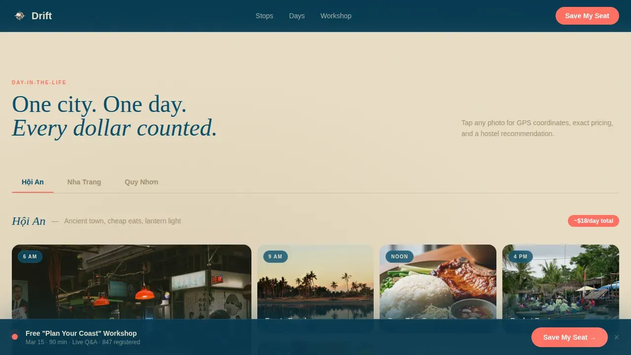 Immersive Vietnam Adventure Landing Page Template