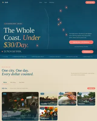 Immersive Vietnam Adventure Landing Page Template