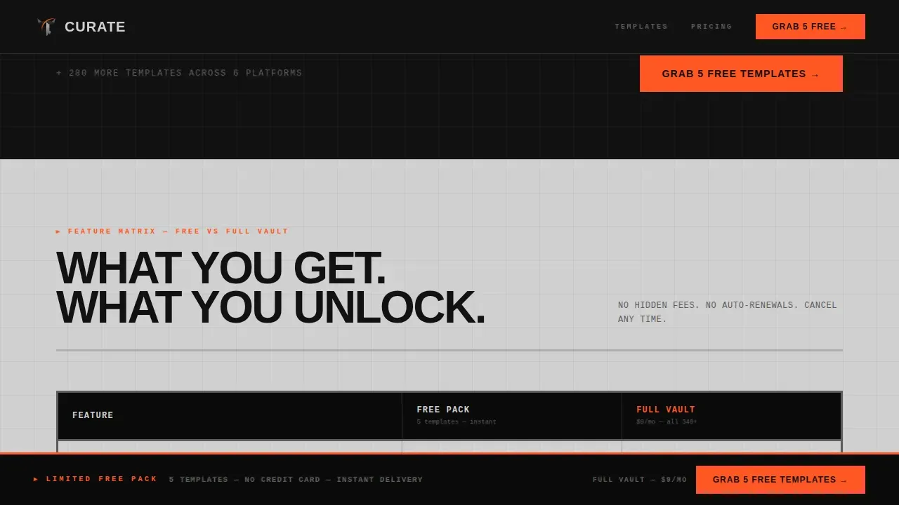 Bold Brutalist Event Planning Social Media Landing Page