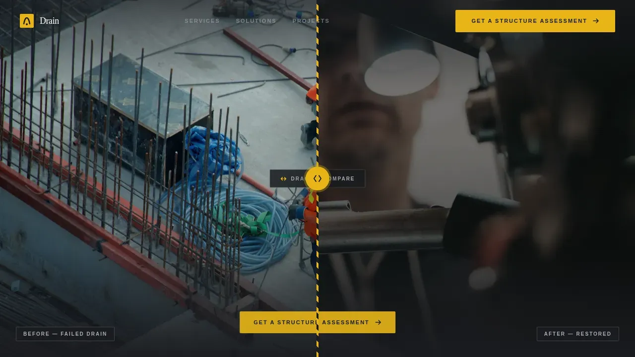 Industrial Parking Structure Plumbing Landing Page