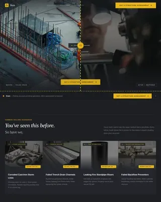 Industrial Parking Structure Plumbing Landing Page