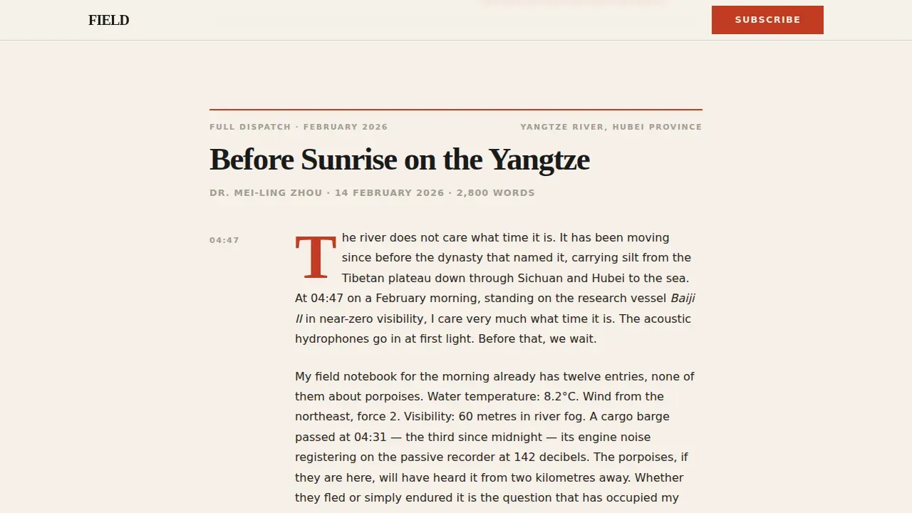 Endangered Species Conservation Blog Landing Page