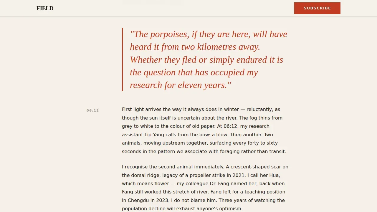 Endangered Species Conservation Blog Landing Page
