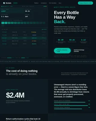 Smart Beverage Logistics | Free Website Template | Rocket