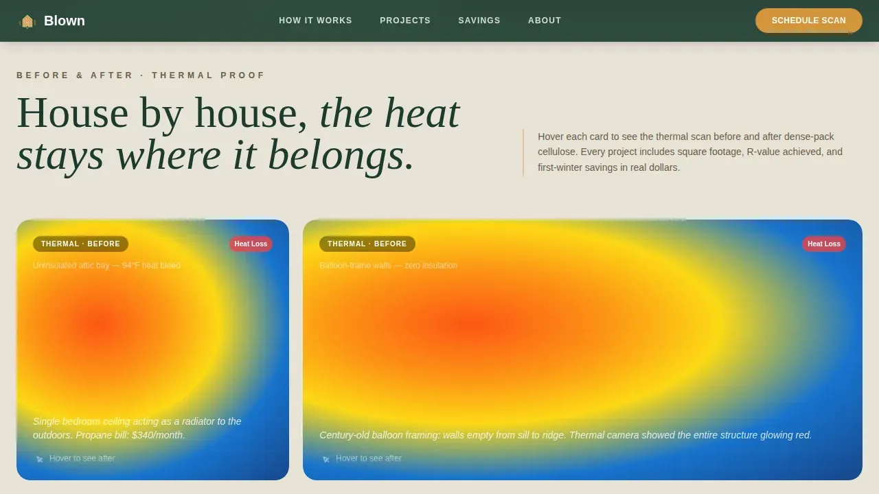 Expert Thermal Service Landing Page Template