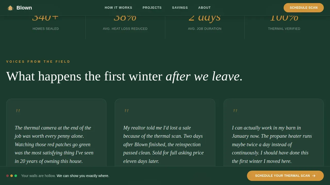 Expert Thermal Service Landing Page Template