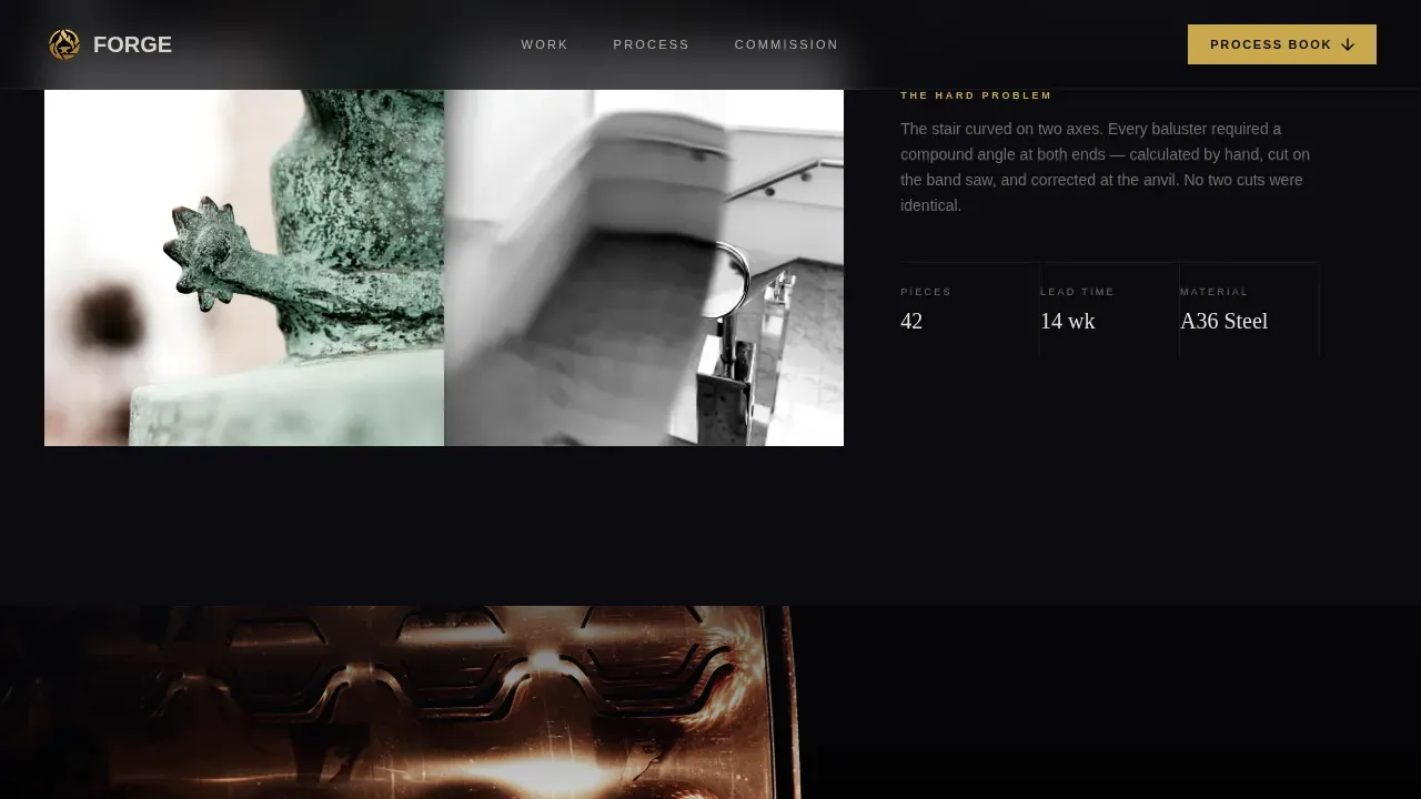 Expert Metalsmith Portfolio Landing Page Template