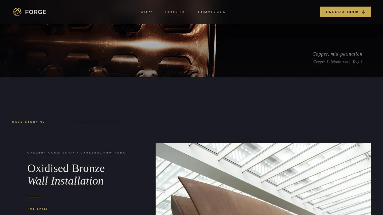 Expert Metalsmith Portfolio Landing Page Template