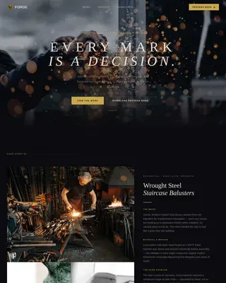 Expert Metalsmith Portfolio Landing Page Template