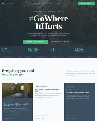 Urgent Medical Mission Landing Page Template