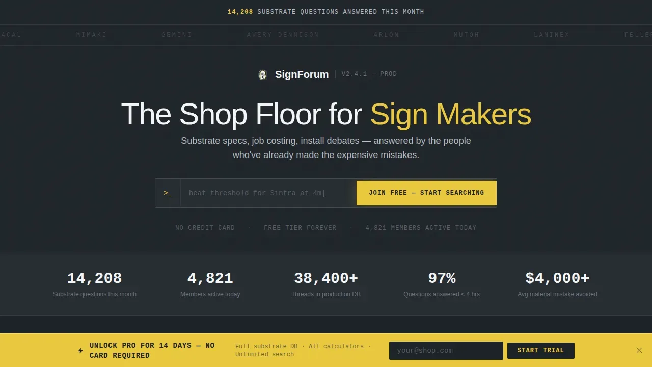 Interactive Forum Comparison Landing Page Template