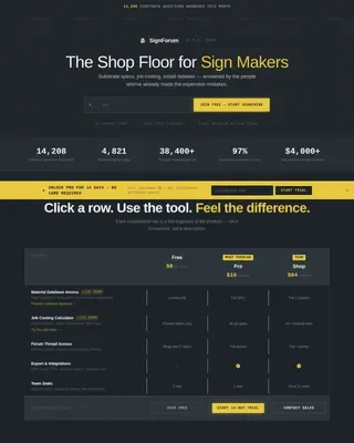 Interactive Forum Comparison Landing Page Template