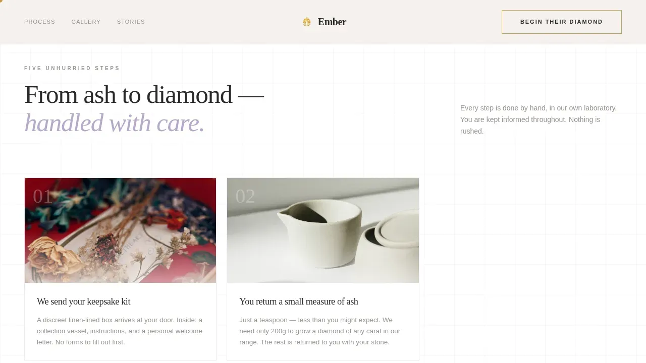 Funeral Services Portfolio & Case Study Website Template
