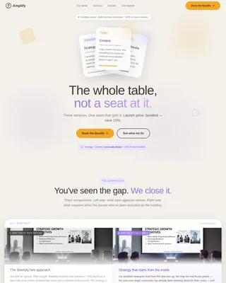 Disability-Owned Business Comparison Website Template