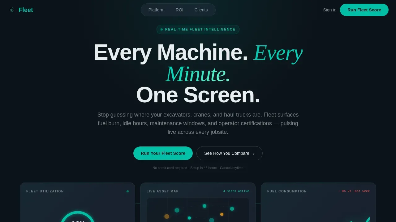 Smart Construction Ops Landing Page Template