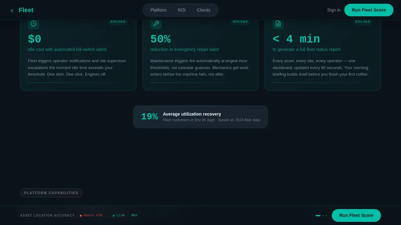 Smart Construction Ops Landing Page Template