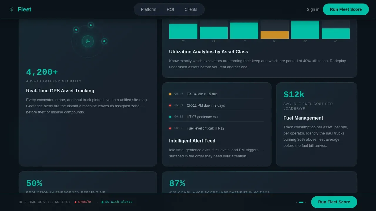 Smart Construction Ops Landing Page Template