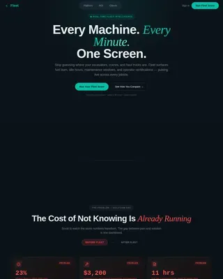 Smart Construction Ops Landing Page Template