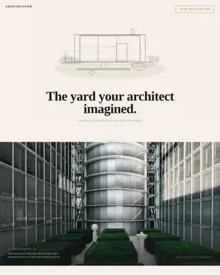 Curated Landscape Design Landing Page Template