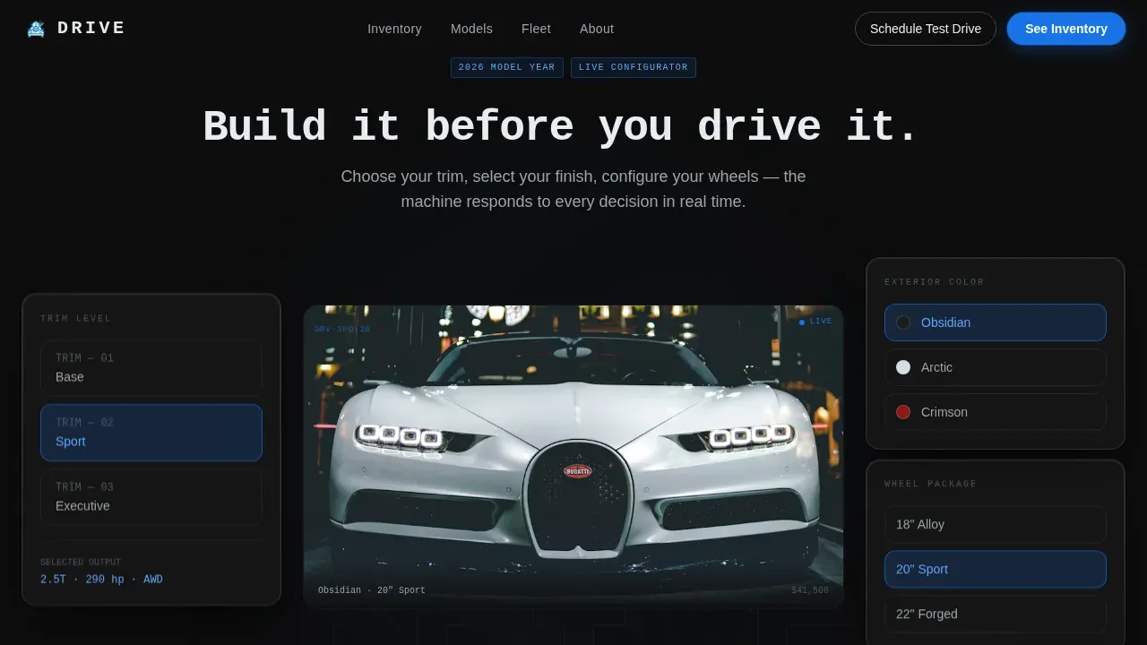 Precision Auto Dealership | Free Website Template | Rocket