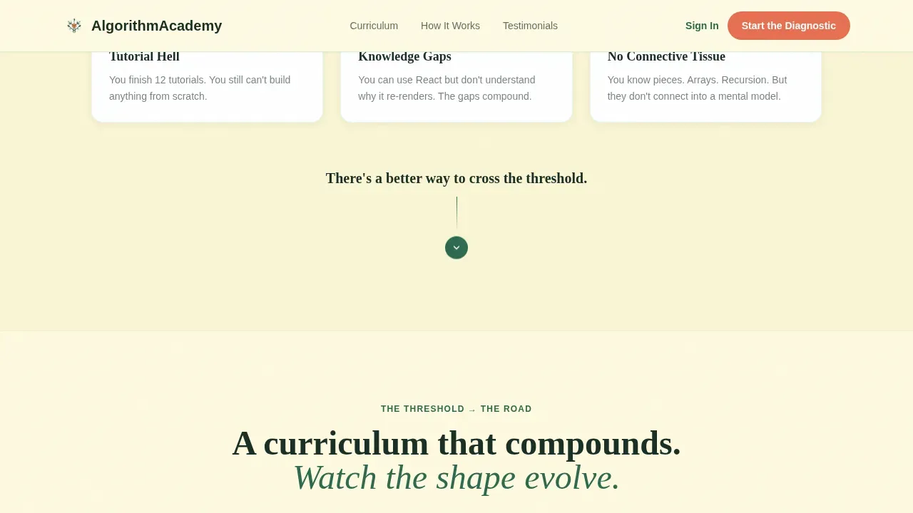 CS Learning Landing Page Template | Start the Diagnostic