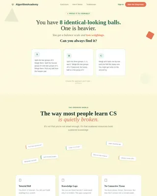 CS Learning Landing Page Template | Start the Diagnostic