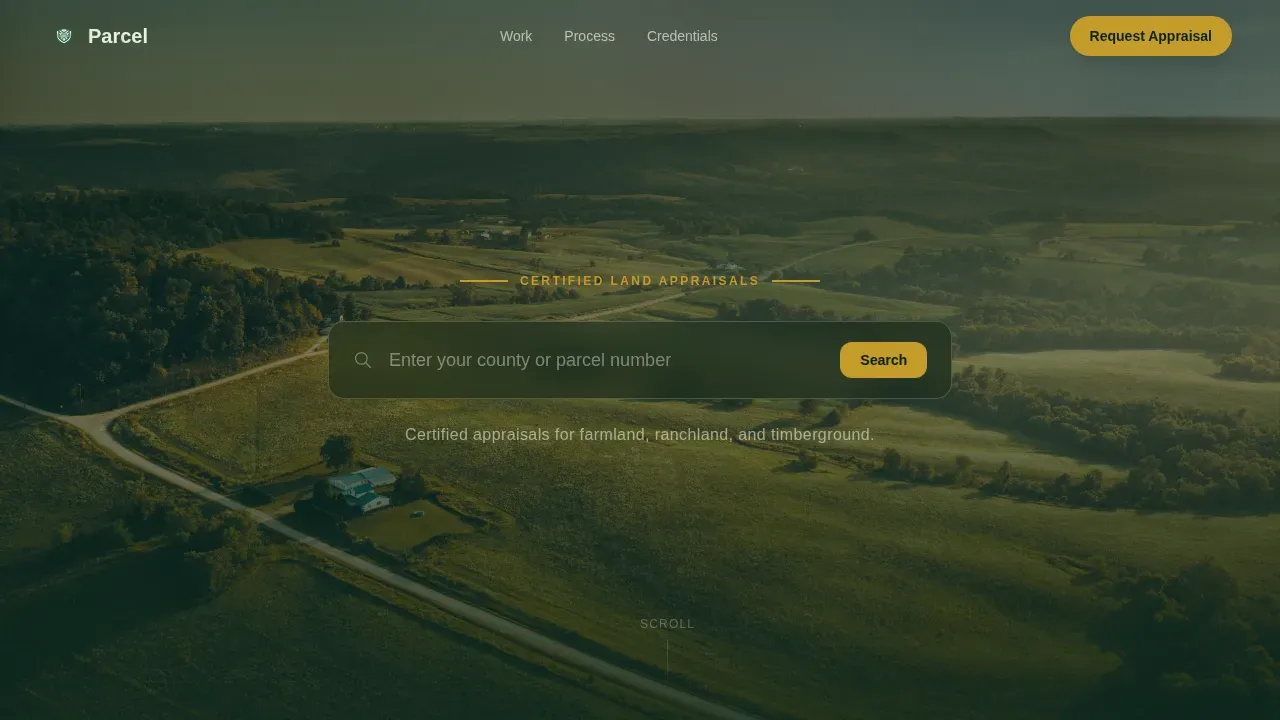 Farmland Appraisal Landing Page Template