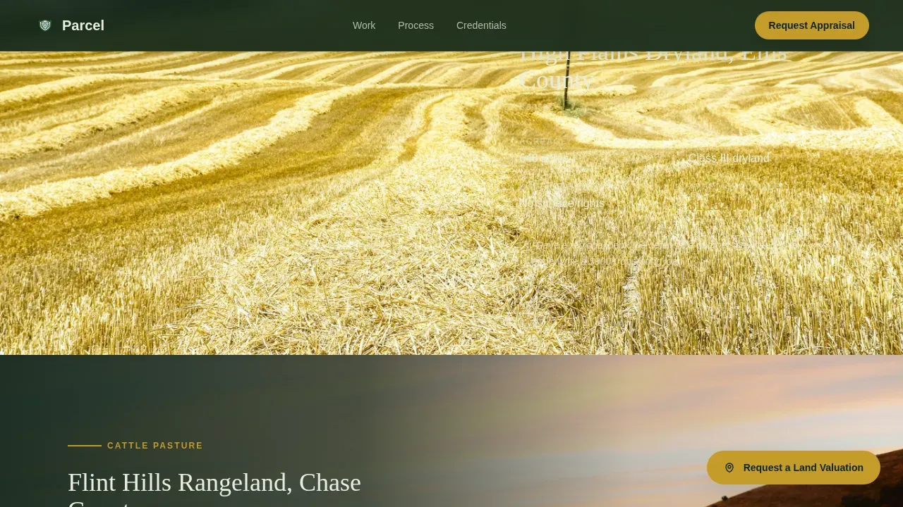 Farmland Appraisal Landing Page Template