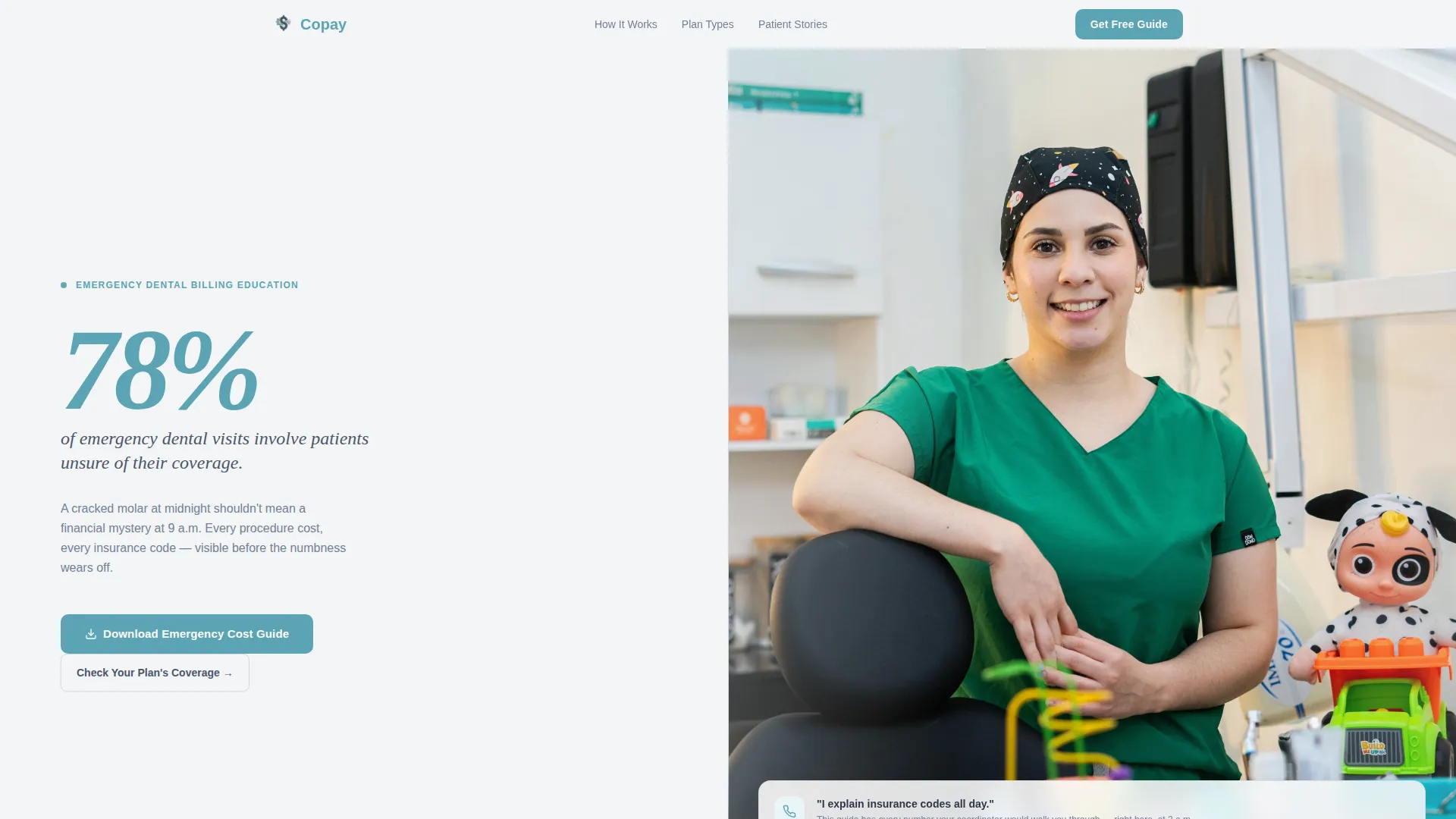 Emergency Dentist Education Website Template