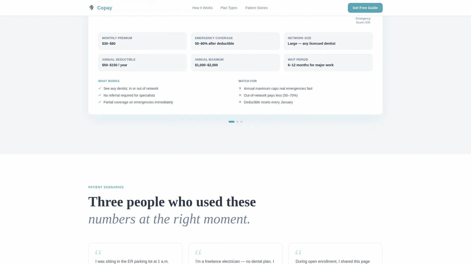Emergency Dentist Education Website Template