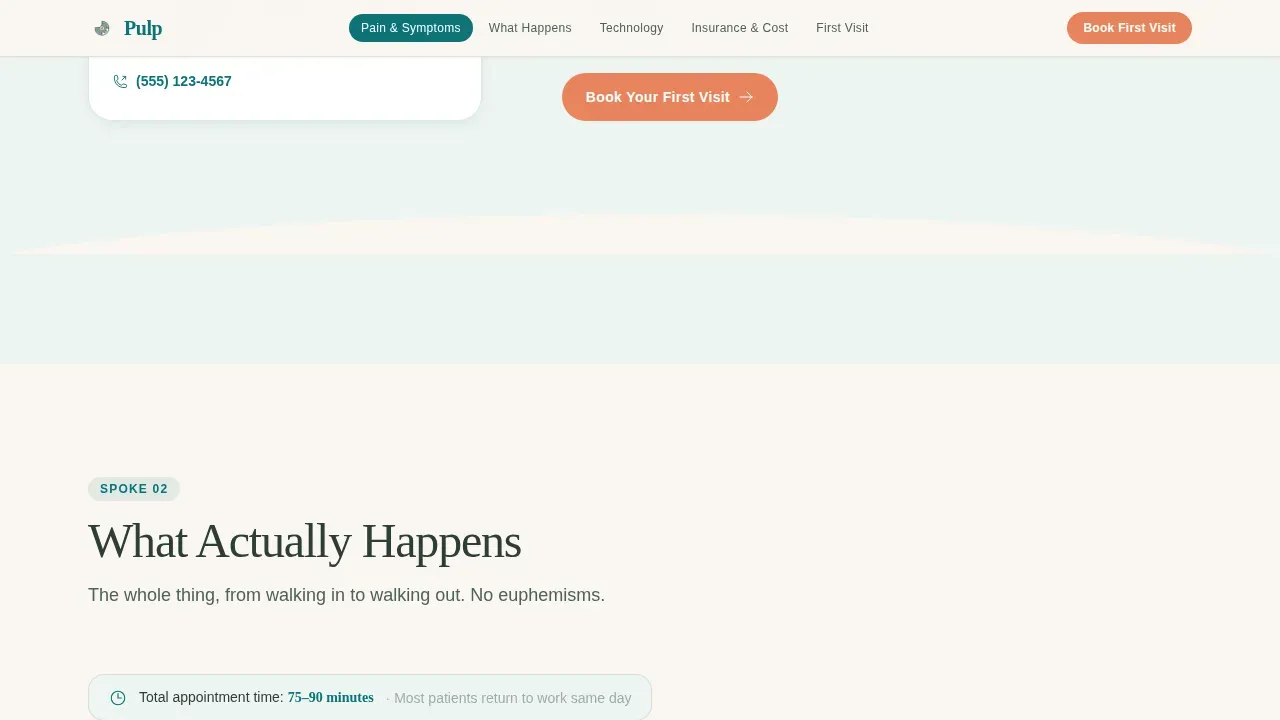 Endodontist New Patient Landing Page Template