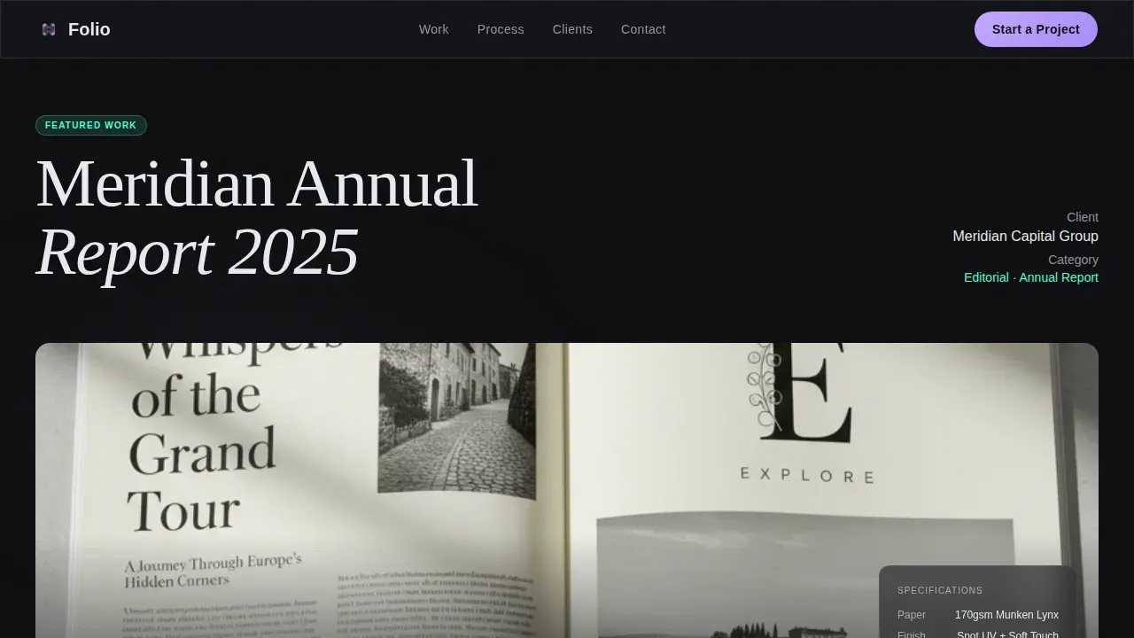 Design Portfolio Portfolio Website Template