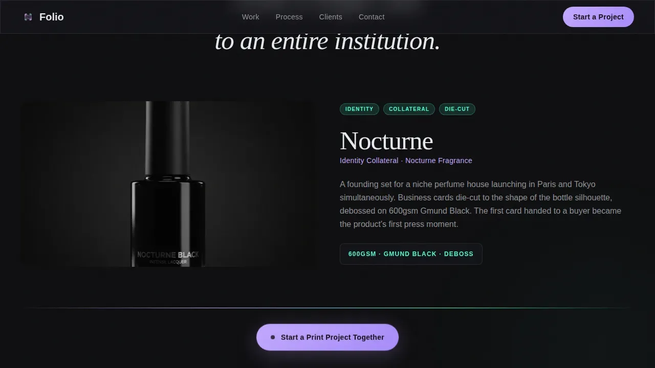 Design Portfolio Portfolio Website Template