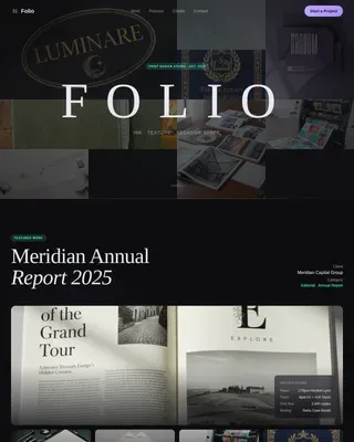 Design Portfolio Portfolio Website Template