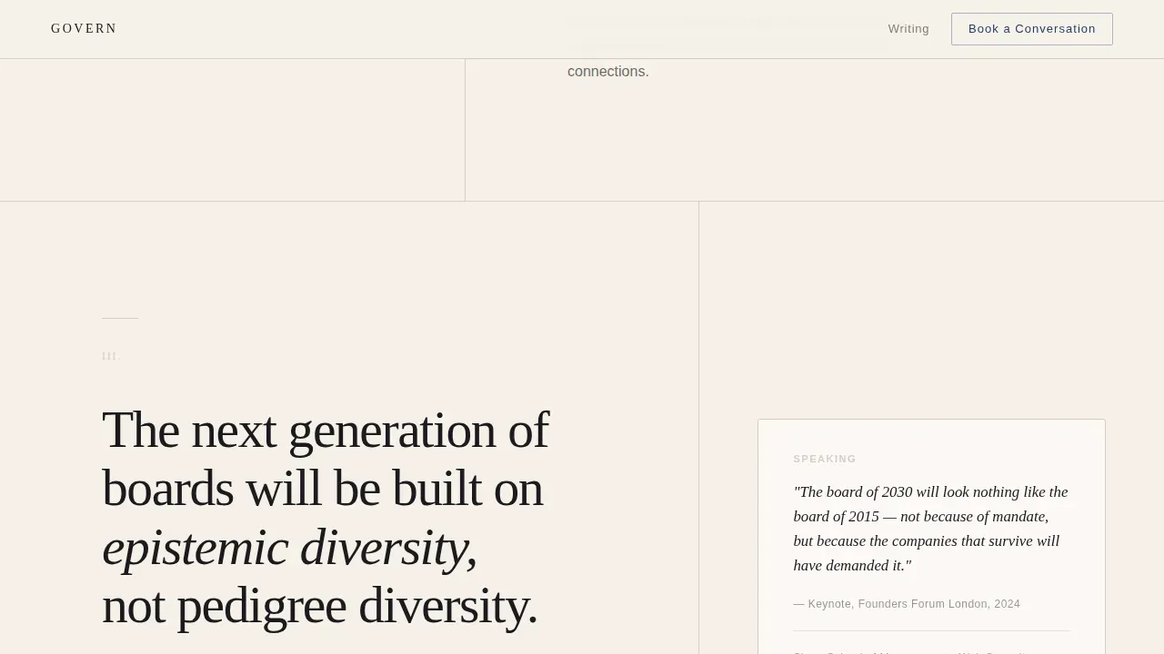 Board Member Career Pre-Launch Website Template