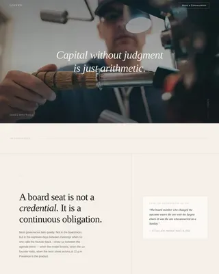 Board Member Career Pre-Launch Website Template