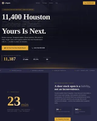 Rapid Garage Door Service | Free Website Template | Rocket