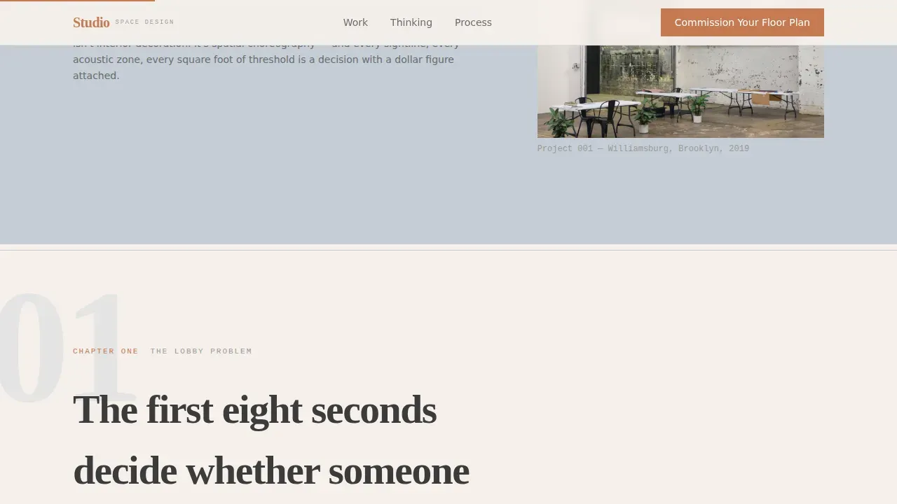 Coworking Space Design Landing Page Template