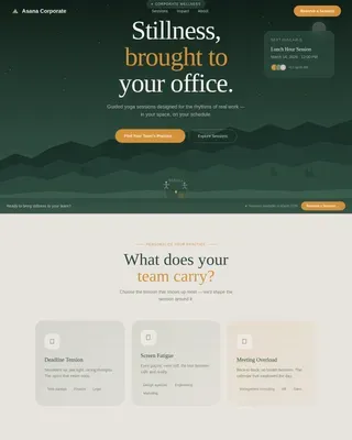 Yoga & Pilates Studio Appointment Booking Website Template
