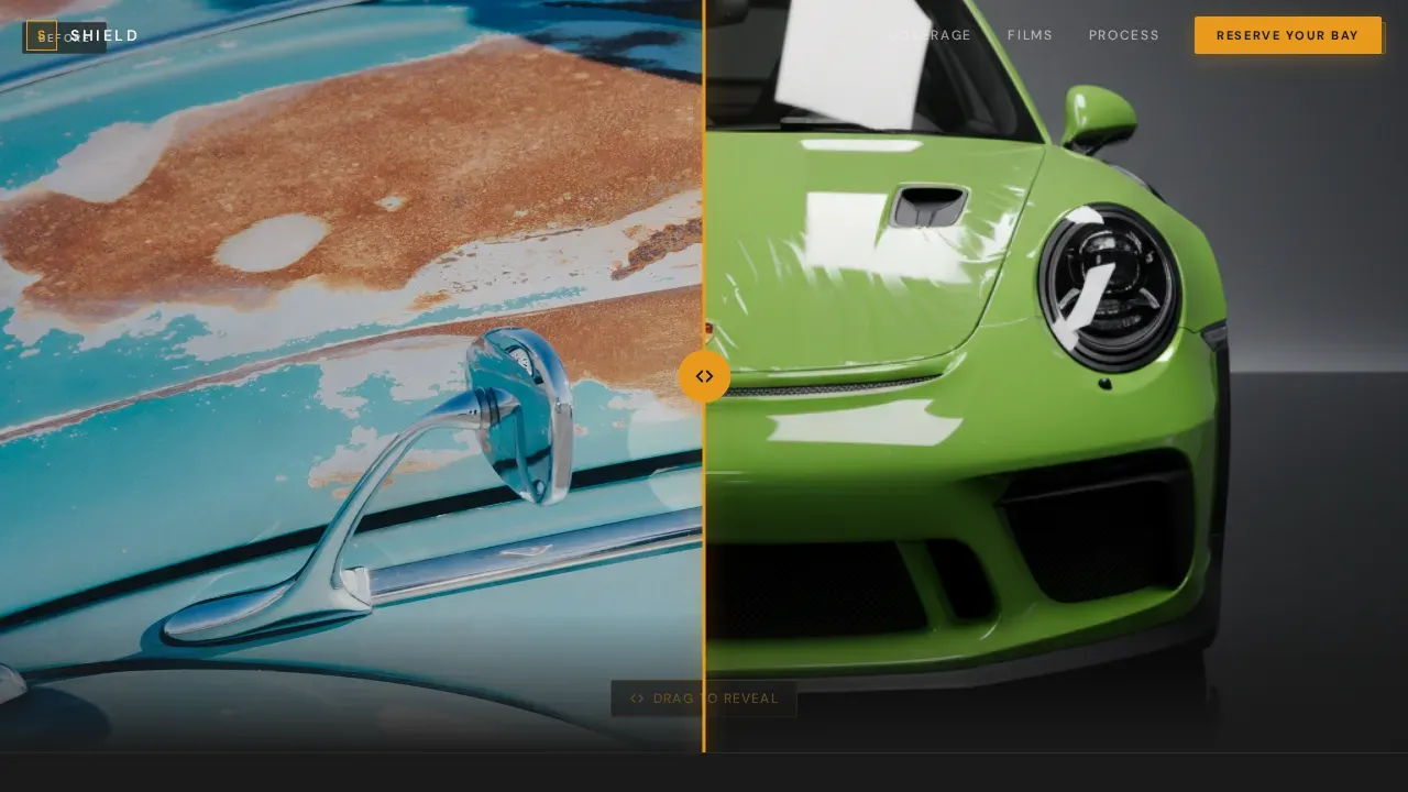 PPF Landing Page Template for Paint Protection Installers